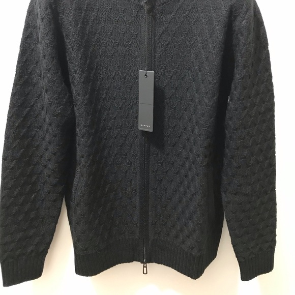 DIKTAT Italian urban chic wool blend cardigan 40US - Picture 3 of 11